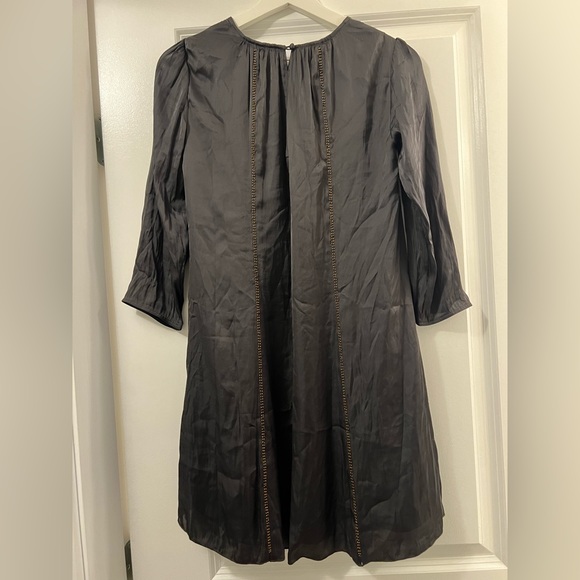 Black Aritzia Shift Dress, 2 amber beaded stripes - Picture 2 of 2